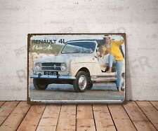 Plaque métal vintage renault