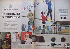 PUBLICITÉ 1958 LE RILSAN RÈGNE CHAUSSETTES DD SLIP SOUS-VÊTEMENTS - ADVERTISING