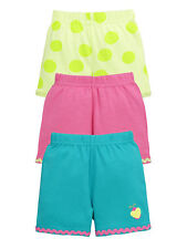 Lot de trois shorts été lumineux bébé fille en plusieurs tailles 0-3 6-9 mois