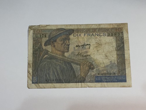 Billet france francs mineur - 10,