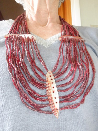 Grand collier plastron - collier,