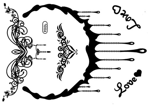 Tatouage adhésif éphémère - tatouage,