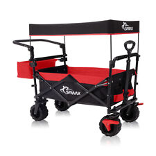 SAMAX Chariot Remorque De Transport Charrette À Main Chariot De Jardin Pliable