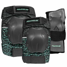 Powerslide Standard Tri-Pack Set De Protection Protecteurs Noir