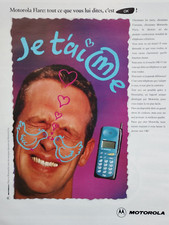 NORAUTO vintage phone Print Ad !!" motorola flare: everything you tell him It's