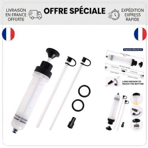 Seringue aspiration huile - d'aspiration, d'huile