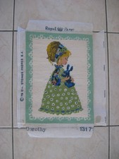 " Dorothy " 29cmx22cm 1317réf4885,4565 tapisserie canevas FINI Paris France