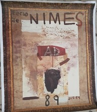 Affiche originale Féria NÎMES 89 de Julian SCHNABEL 120X140cm Entoilée très RARE