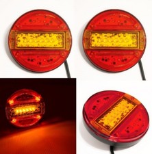 2x Rond 12/24V LED Feux