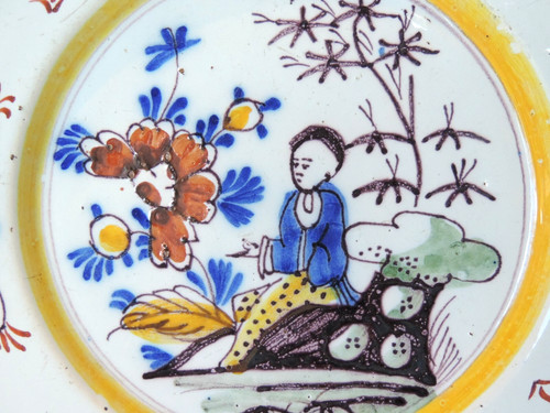 Assiette faience delft - delft, chine