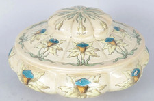 MAGNIFIQUE bonbonnière FAÏENCE DE  BLOIS ULYSSE BESNARD Emile BALON 19 eme