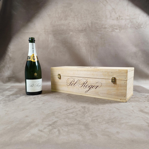 Caisse bois pour bouteille - en,
