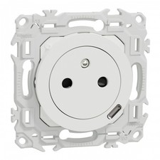 Prise 2P+T affleurante + USB-C