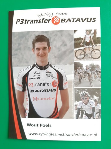 Cyclisme carte cycliste wout - carte,
