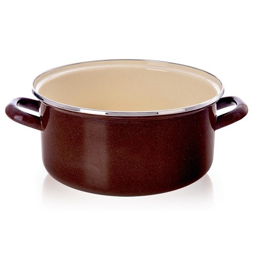 Marmite émaillée brown 24cm - brown,