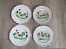 4 ASSIETTES DECOR  AU COQ