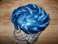 Chapeau vintage bibi plumes
