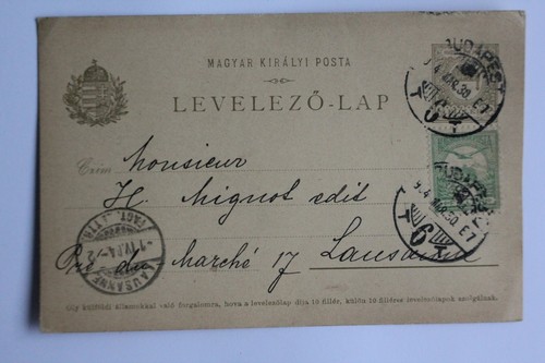 Entier postal hongrie - postal,