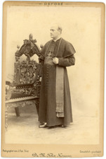 Mgr Michael Felix Korum, évêque de Trier, ca.1891 Vintage albumen print Tira