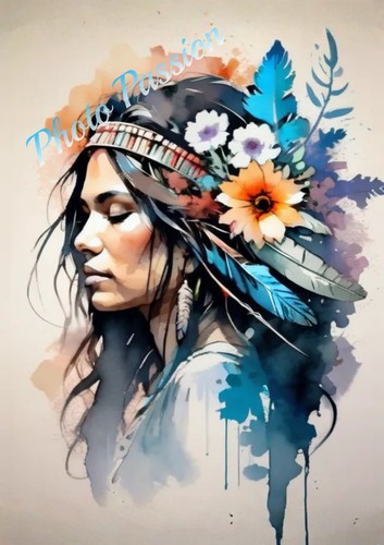 Photo femme indienne portrait - photo,
