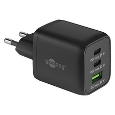 [64753] Goobay Chargeur Rapide Multiport USB-C™ PD GaN Nano (65 W) noir 2x po...