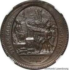 O7248 Rare 5 Sols Monneron