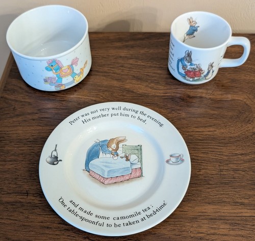 Vintage peter rabbit baby cups - vintage,