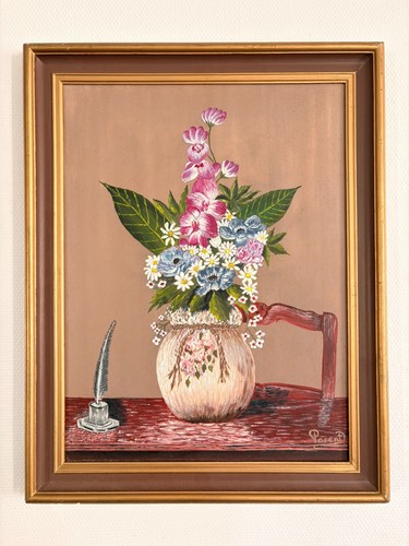 Ancien peinture huile toile - ancien,