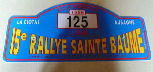 Plaque rallye è - -,