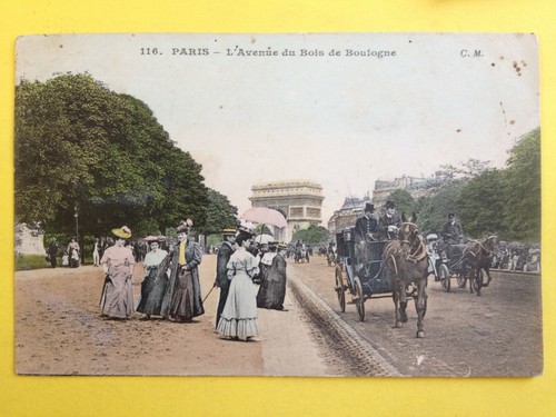 Cpa paris 1908 - paris, transport