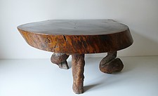 TABLE BASSE TRONC ARBRE DESIGN  STYLE PERRIAND ANNÉES 50 VINTAGE LOFT 1950