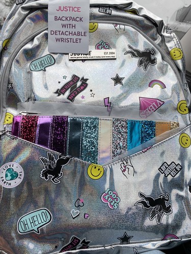 Justice girls backpack bookbag - girls,