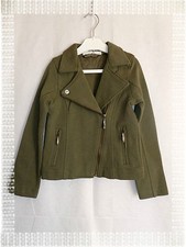 D - Blouson Veste Court Vert
