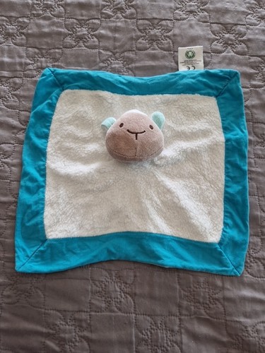Doudou plat mouton bleu - mouton,