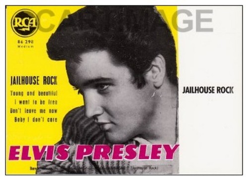 Elvis presley carte postale - elvis,