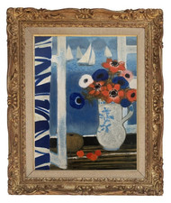 YVES GANNE (1935-2019) ELEVE DE FERNAND LEGER - LES VOILIERS A COLLIOURE (11)