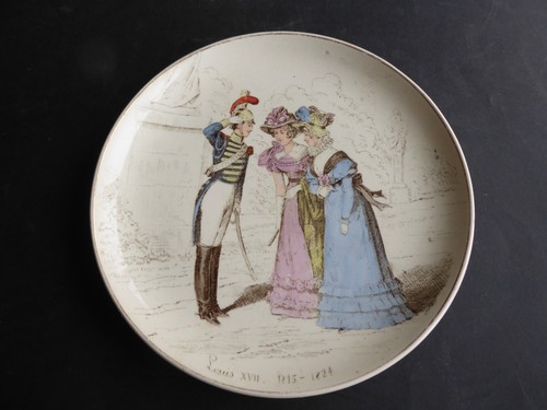 Ancienne assiette parlante - , en