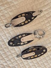 Lot 3 poulies LEWMAR ENGLAND bricolage , voile , nautisme, batiment , déco...