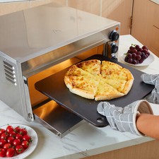 VEVOR Pierre à Pizza Plaque à Pizza Pré-assaisonnée en Acier 406x368x10 mm Four