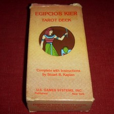 Ancien jeu de cartes tarot Kier Egipcios - vintage fortune telling cards papus
