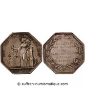 France Notaires, Evreux  Jeton Argent Poinçon Abeille (1860-1879)