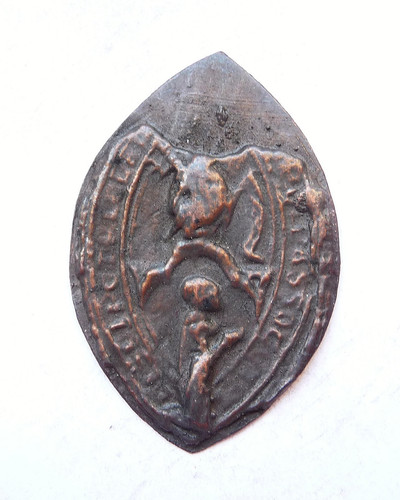 Empreinte sceau medieval - de, à