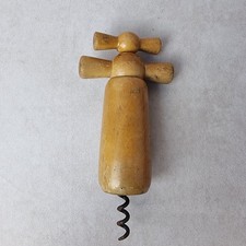 Tire-Bouchon Ancien - Bois Tourné - Marque CAM Déposé