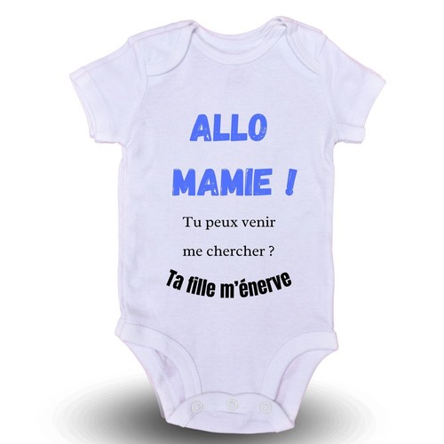 Body bavoir bébé allo - body,