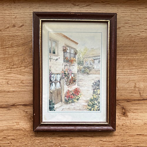 Reproduction aquarelle village - reproduction,