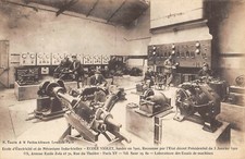 CPA 75 PARIS XVe Av.EMILE ZOLA ECOLE VIOLET LABORATOIRE DES ESSAIS DE MACHINES