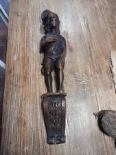 Statuette cariatide bois 57 cm