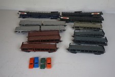 40) LIMA LOT DE 11 WAGONS PORTE-VOITURES FIAT, SITFA , PPA 666100 + VOITURES  HO
