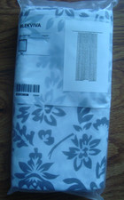 Ikea Gray on White Floral