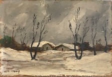 Cuzin Charles huile sur